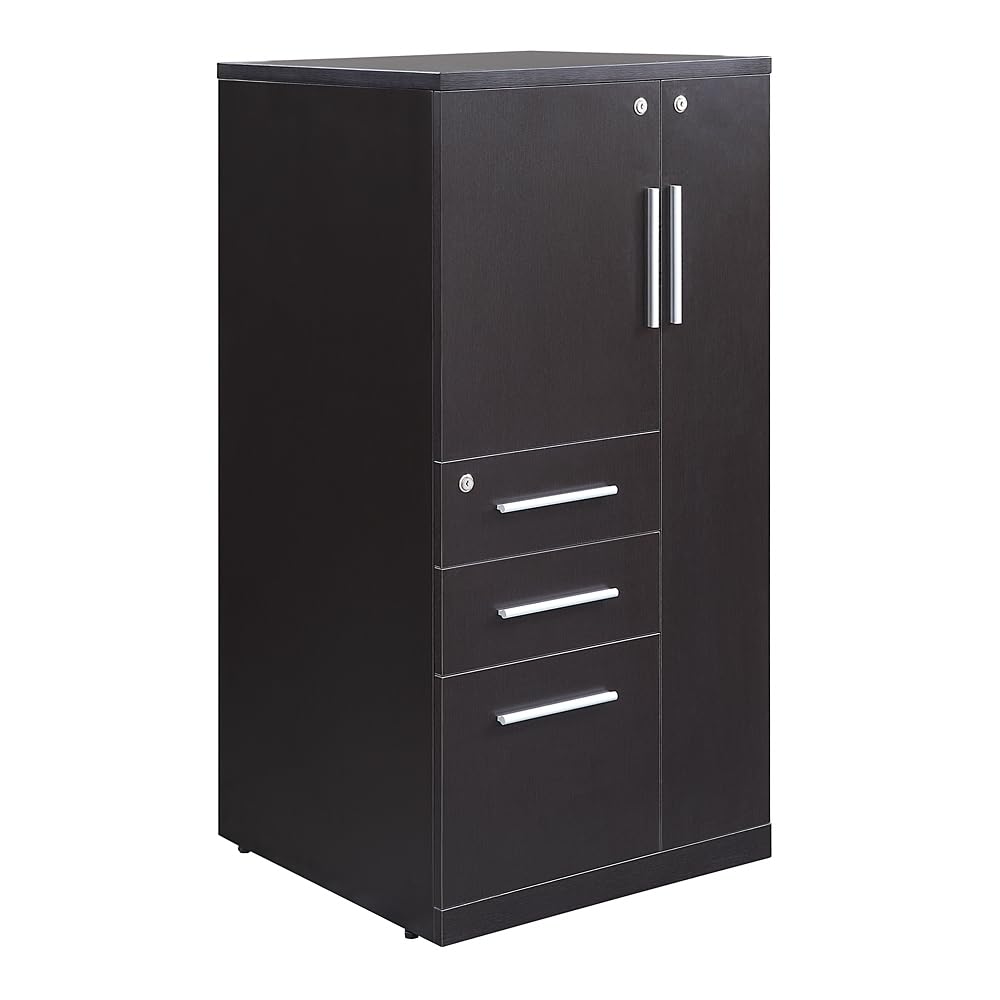 Locking Wardrobe Cabinet with Drawers