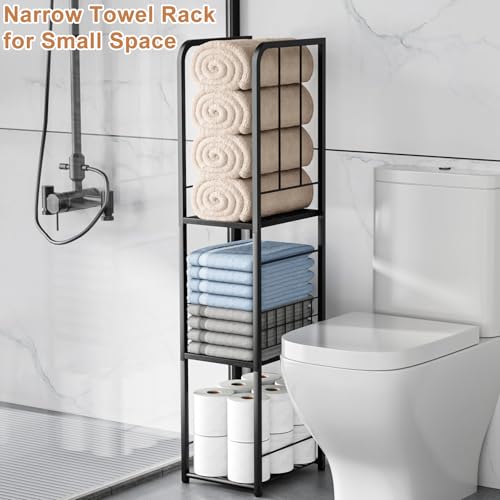 Freestanding Metal Towel Rack