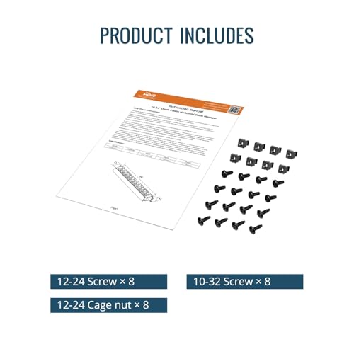 2-Pack 1U Rack Cable Manager