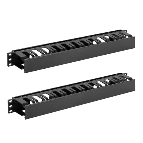 2-Pack 1U Rack Cable Manager