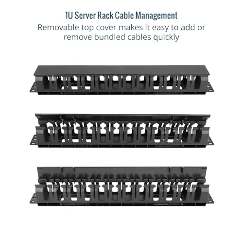 2-Pack 1U Rack Cable Manager