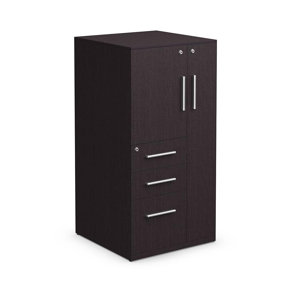 Locking Wardrobe Cabinet with Drawers