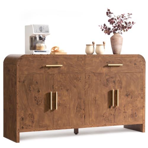 59-Inch Curved Sideboard Cabinet