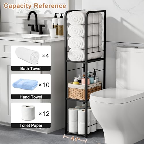 Freestanding Metal Towel Rack