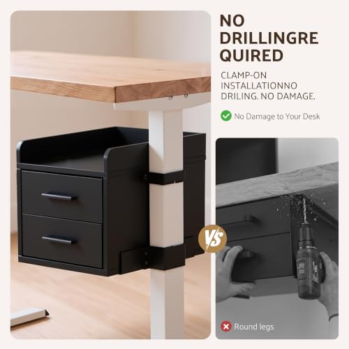 Clamp-On Standing Desk Drawer