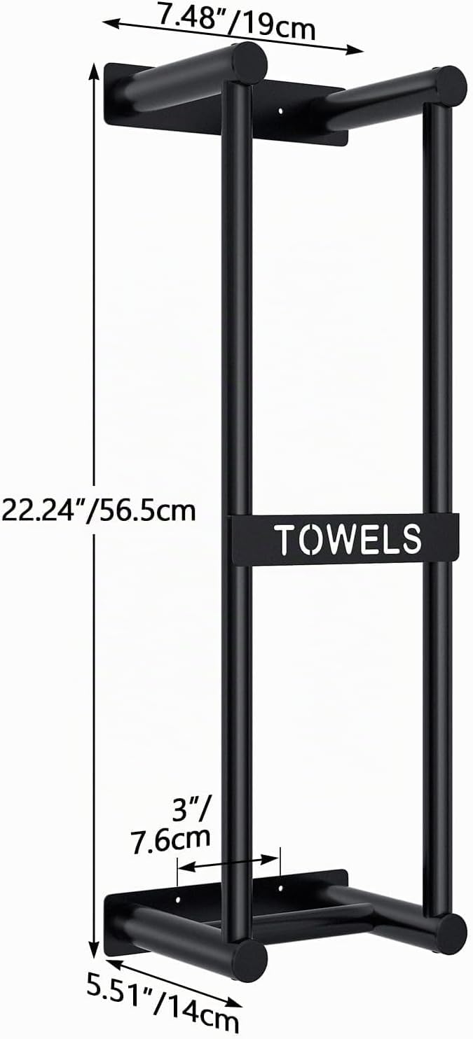 Wall-Mounted Rolled Towel Rack