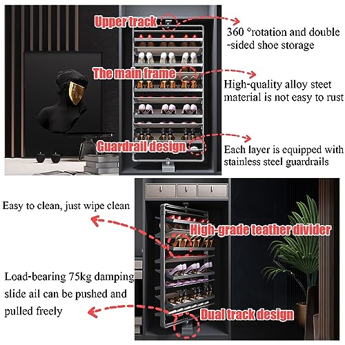 Rotating Enclosed Shoe Cabinet