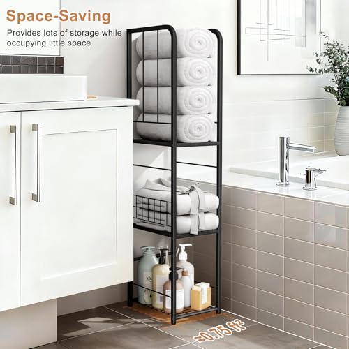 Freestanding Metal Towel Rack