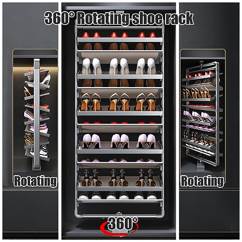 Rotating Enclosed Shoe Cabinet