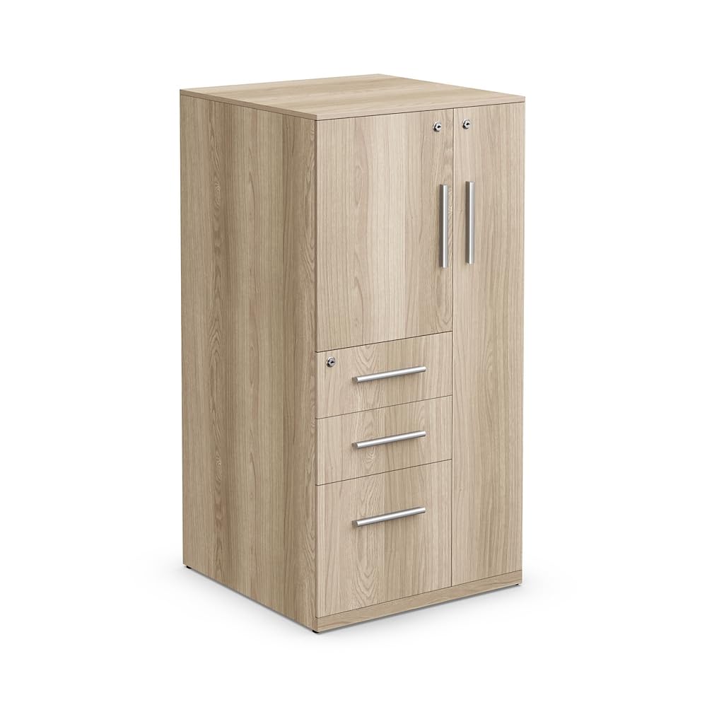 Locking Wardrobe Cabinet with Drawers