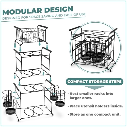 7-Piece Buffet Tableware Caddy