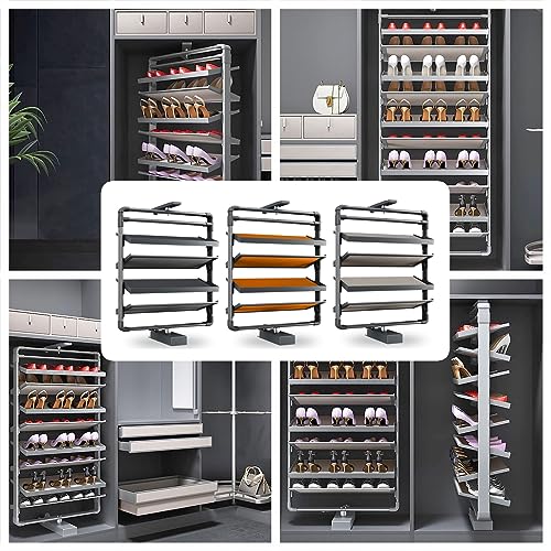 Rotating Enclosed Shoe Cabinet
