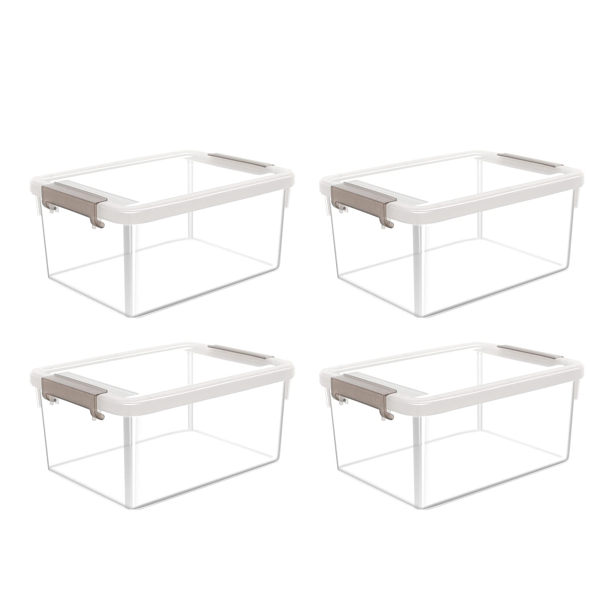 Stackable Small Storage Bins with Lids