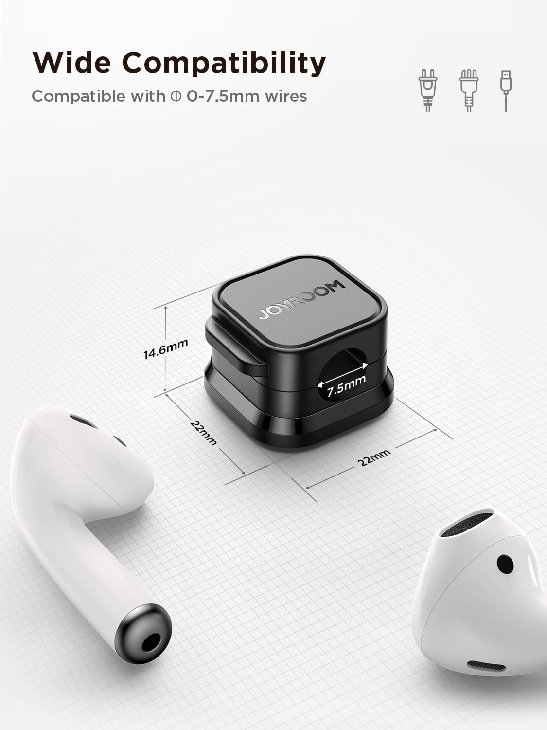 Magnetic Desktop Cord Holders