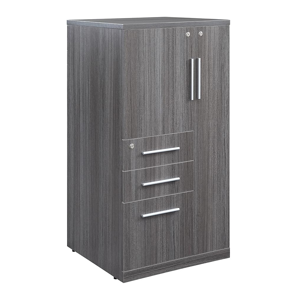 Locking Wardrobe Cabinet with Drawers