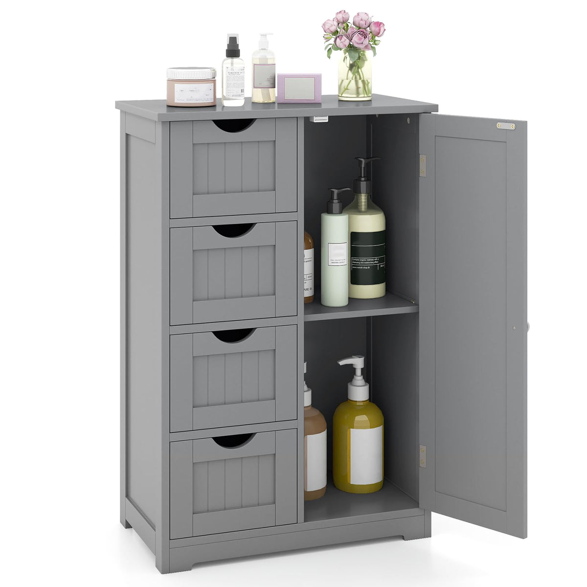 Bathroom Floor Storage Cabinet