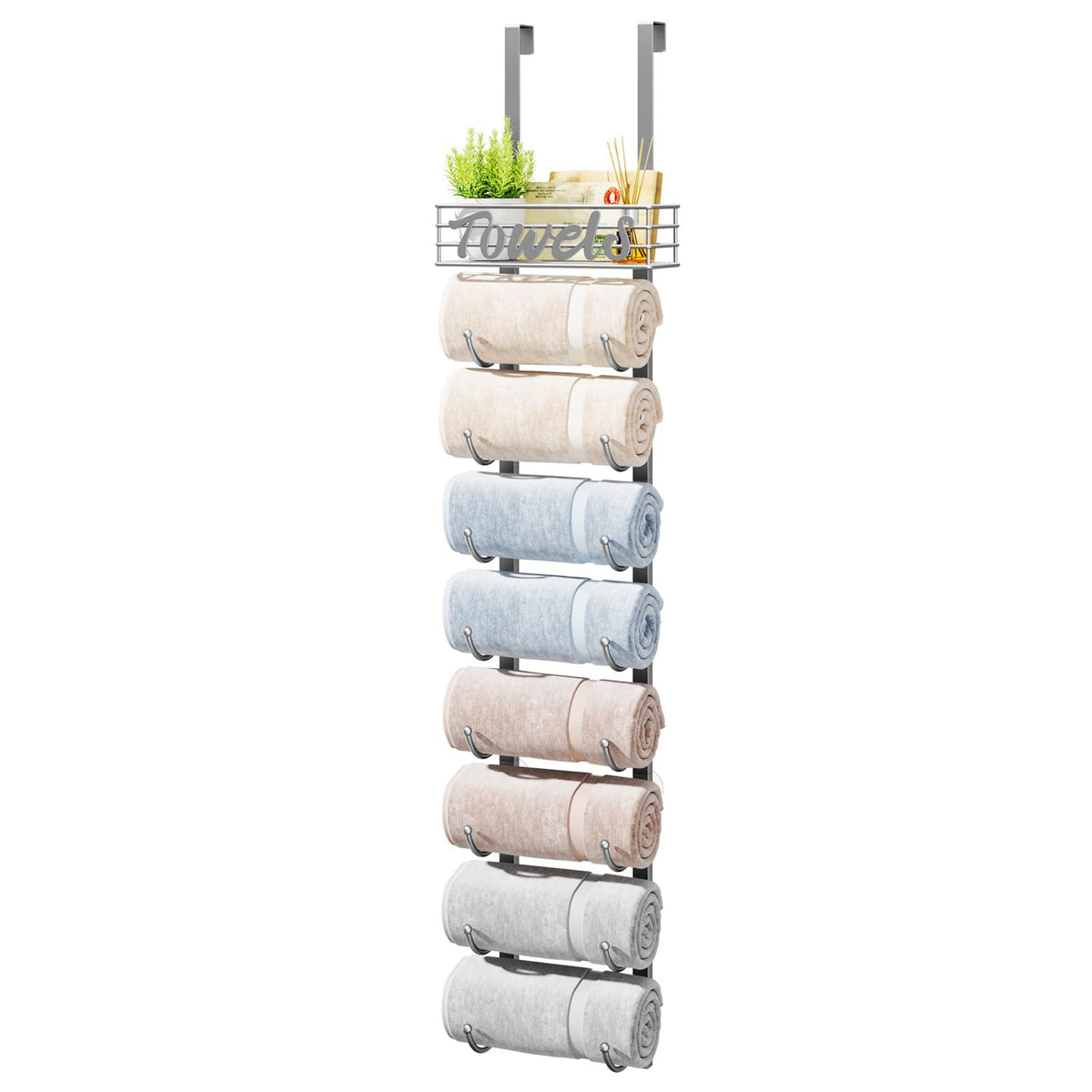 Over-Door Rolled Towel Rack