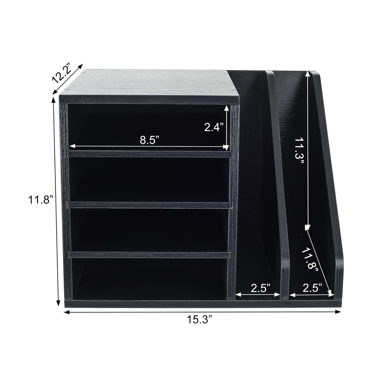 6-Compartment Desktop File Sorter