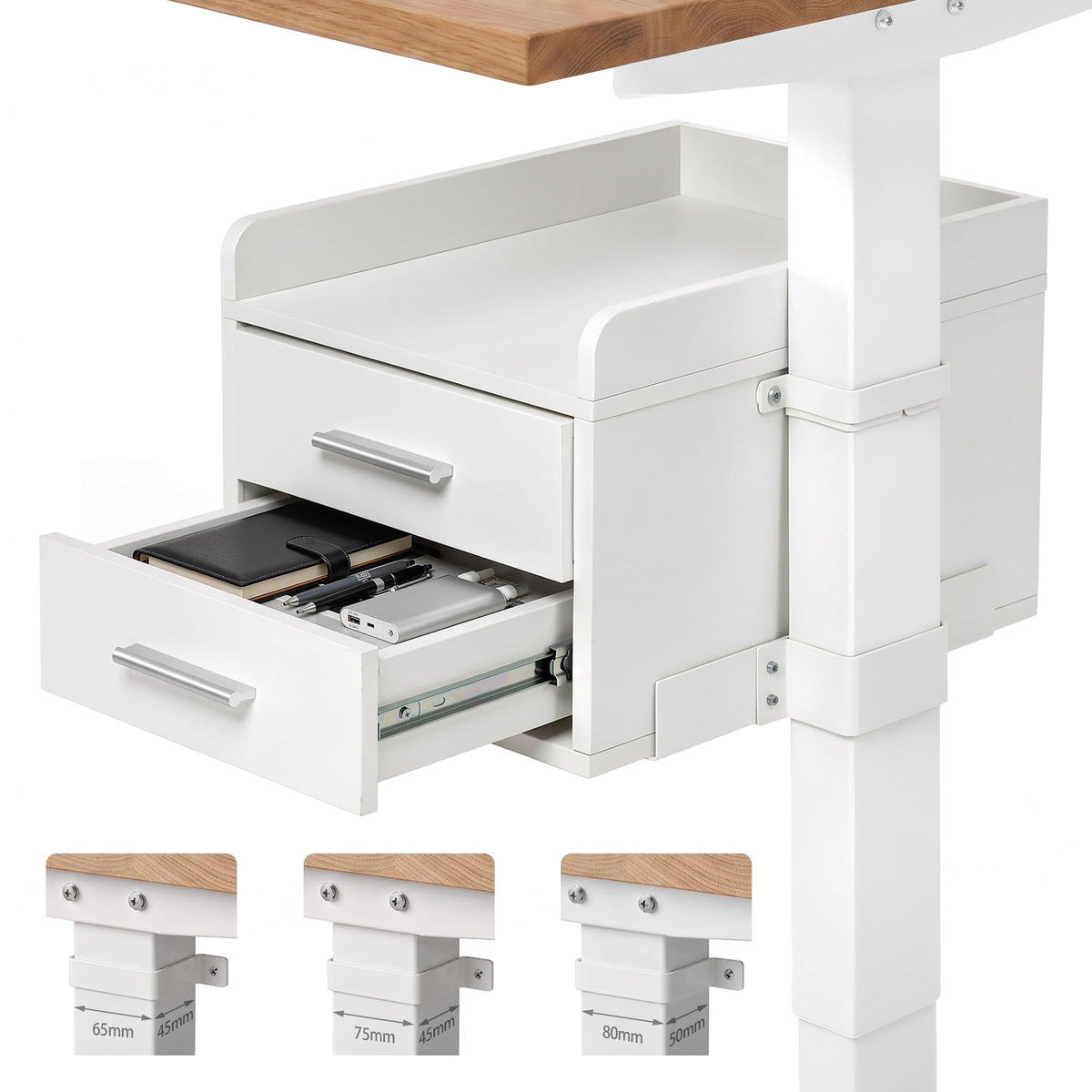 Clamp-On Standing Desk Drawer