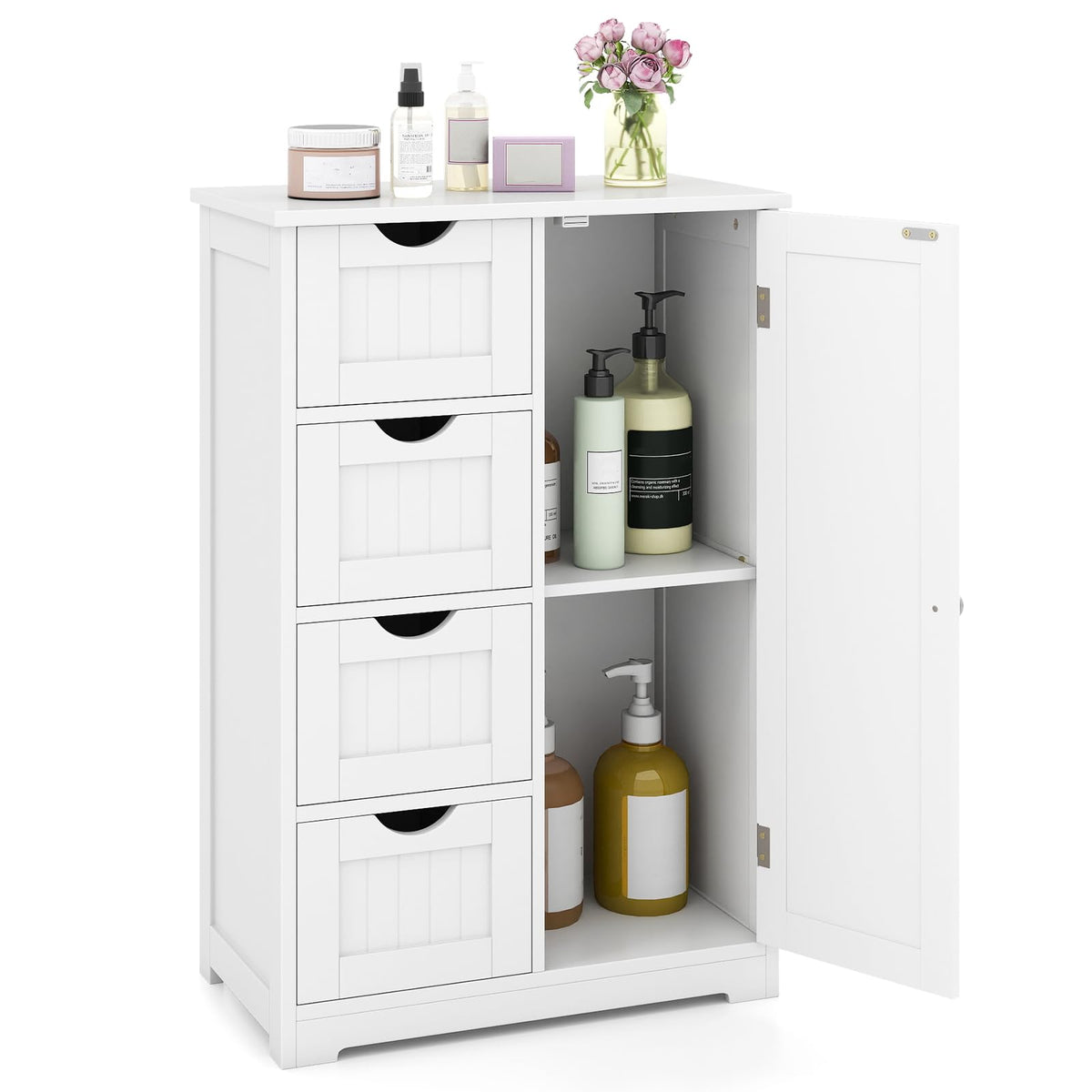 Bathroom Floor Storage Cabinet