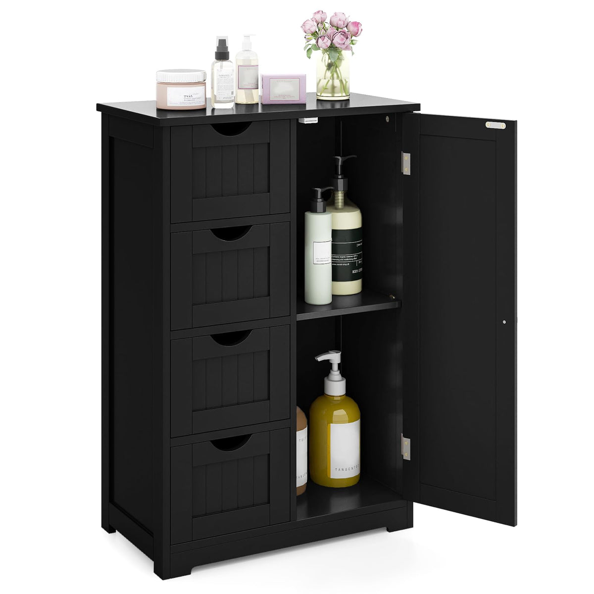 Bathroom Floor Storage Cabinet