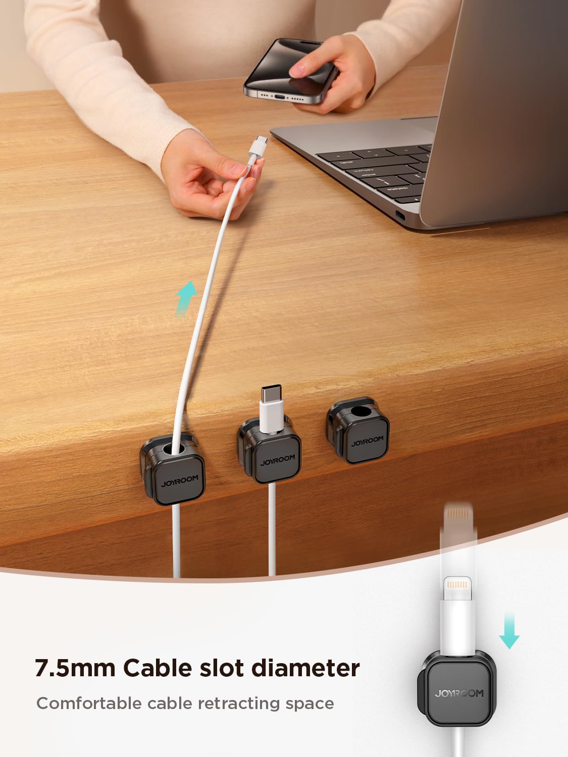 Magnetic Desktop Cord Holders