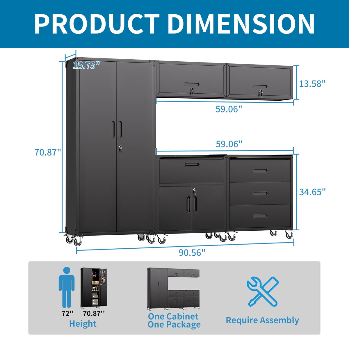Modular Garage Storage Cabinet System
