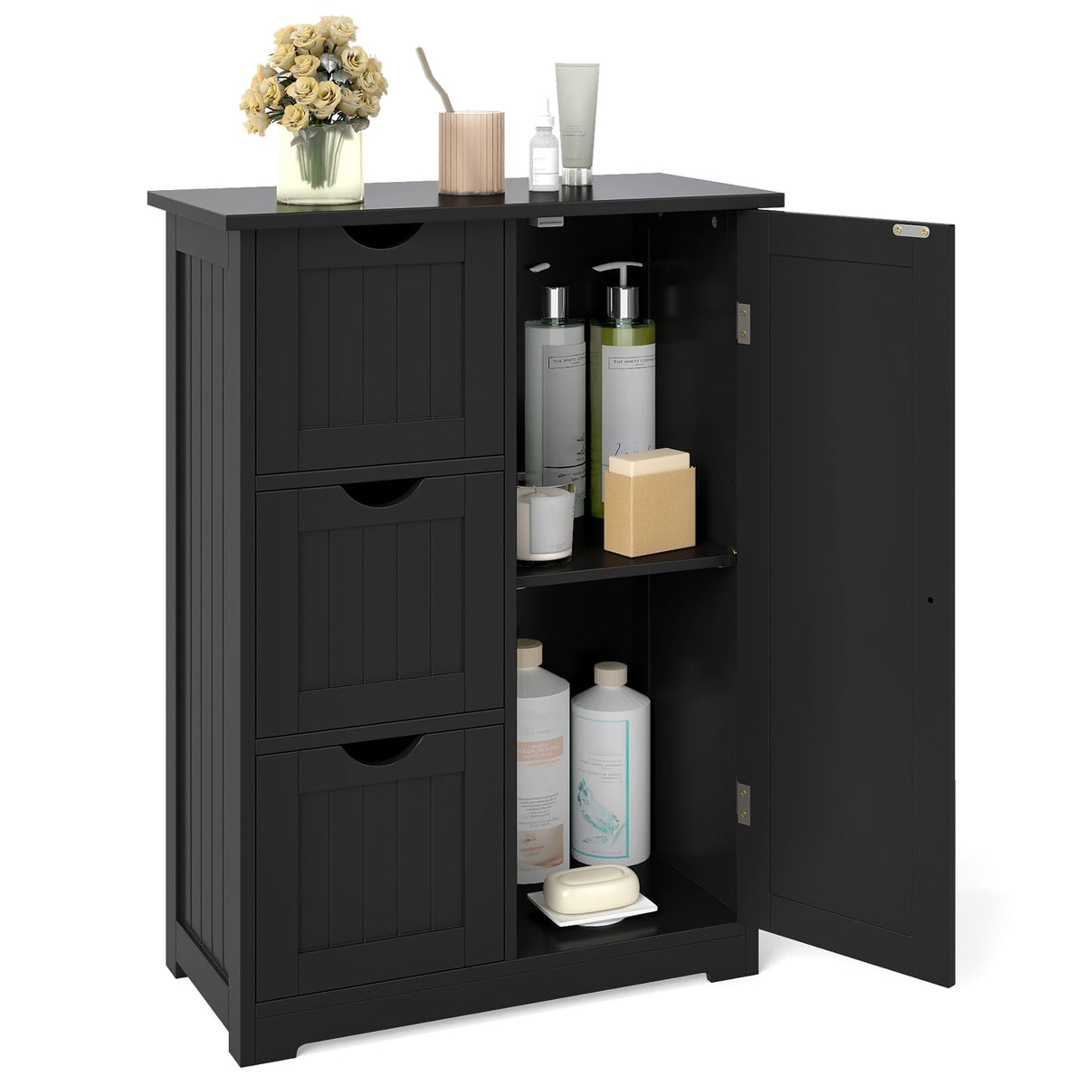 Bathroom Floor Storage Cabinet