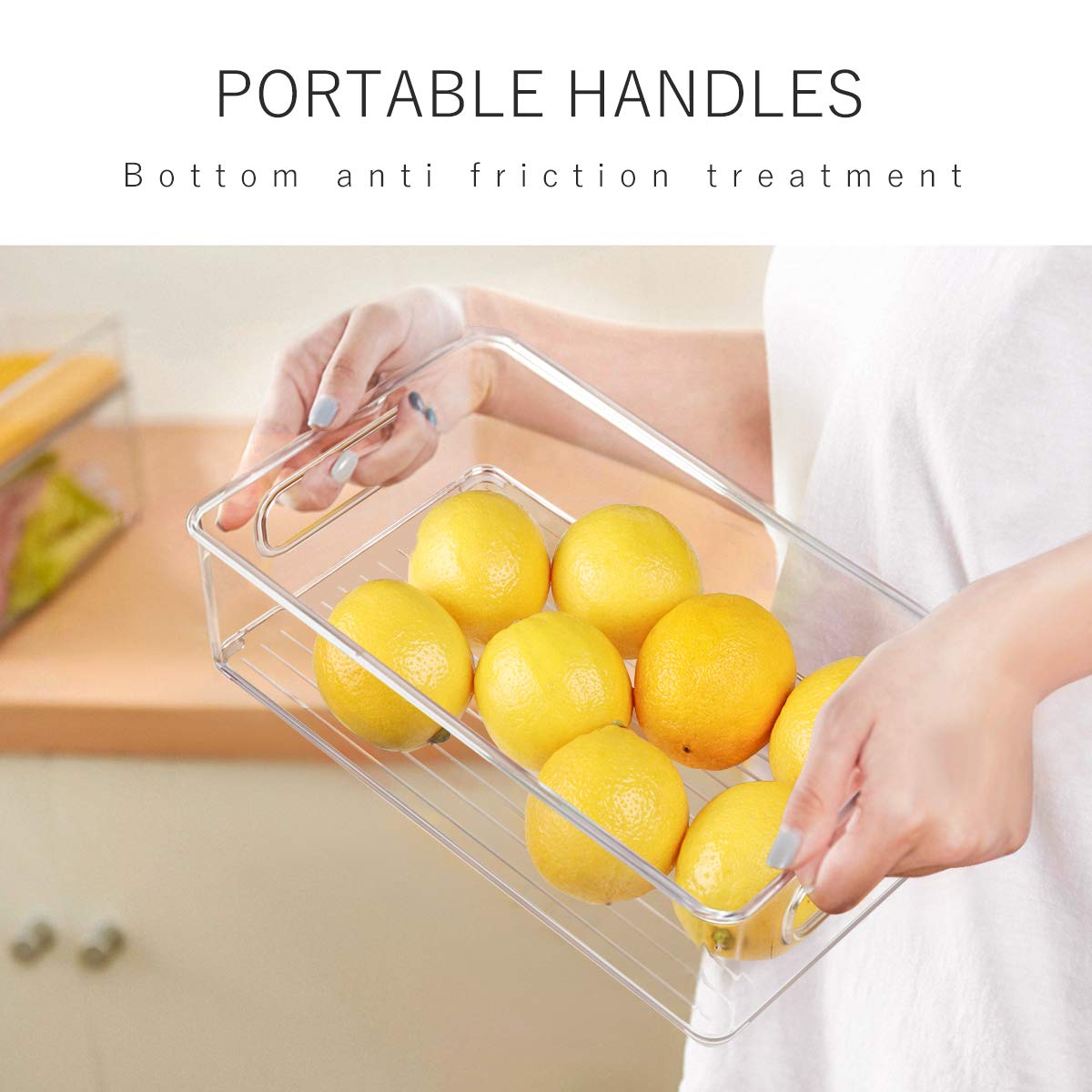 6-Pack Refrigerator Organizer Bins