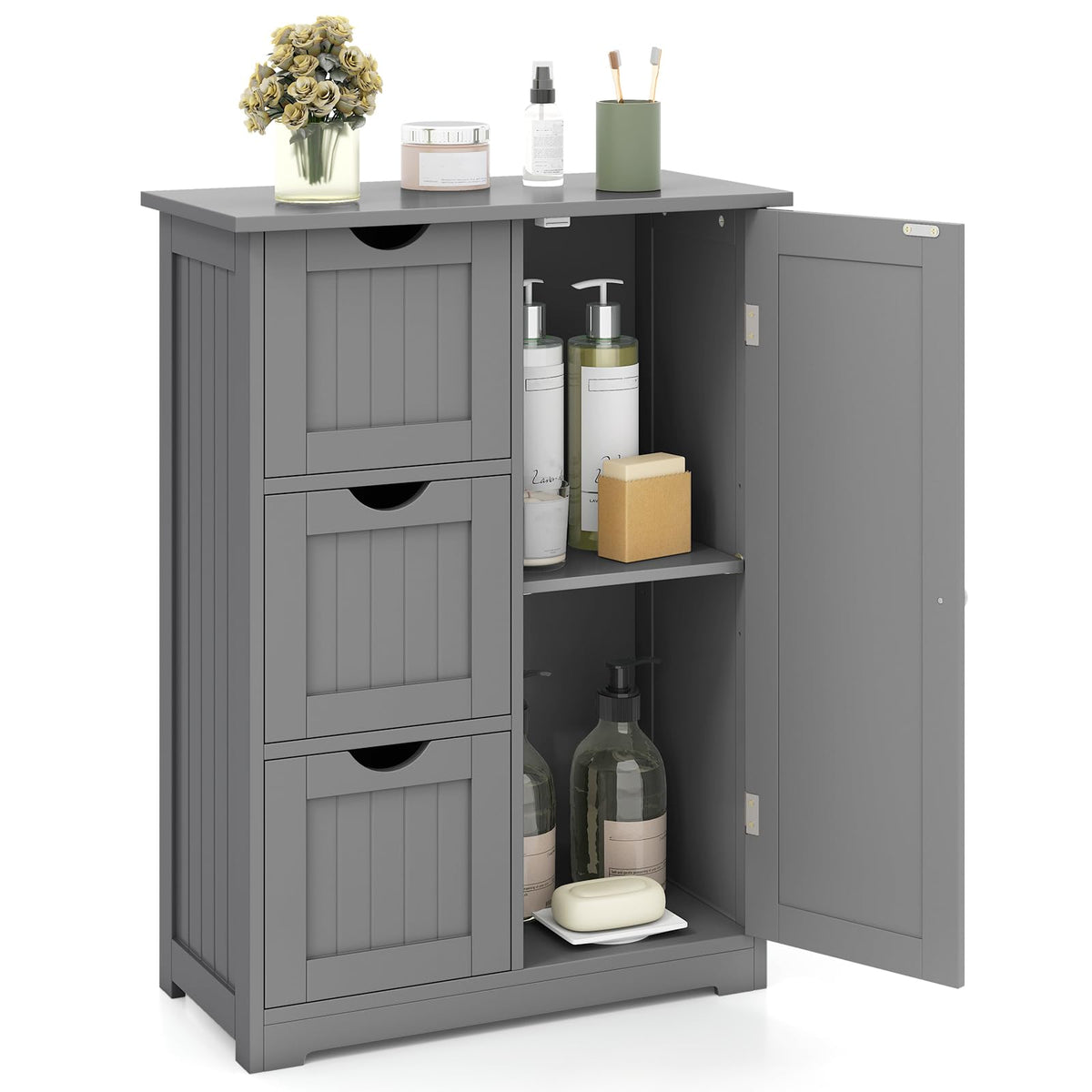 Bathroom Floor Storage Cabinet