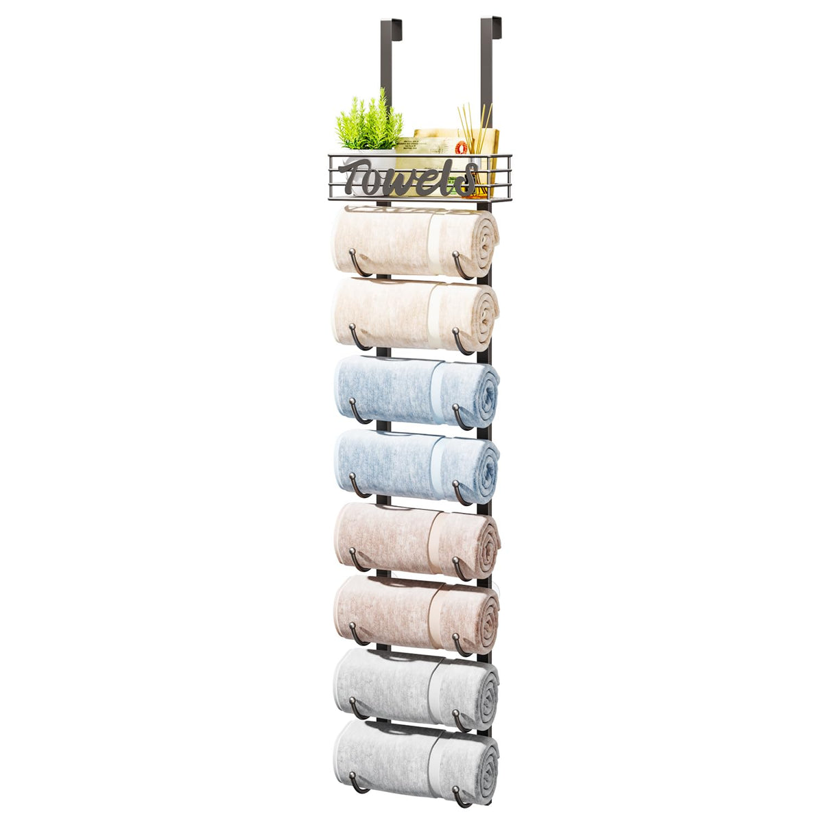 Over-Door Rolled Towel Rack