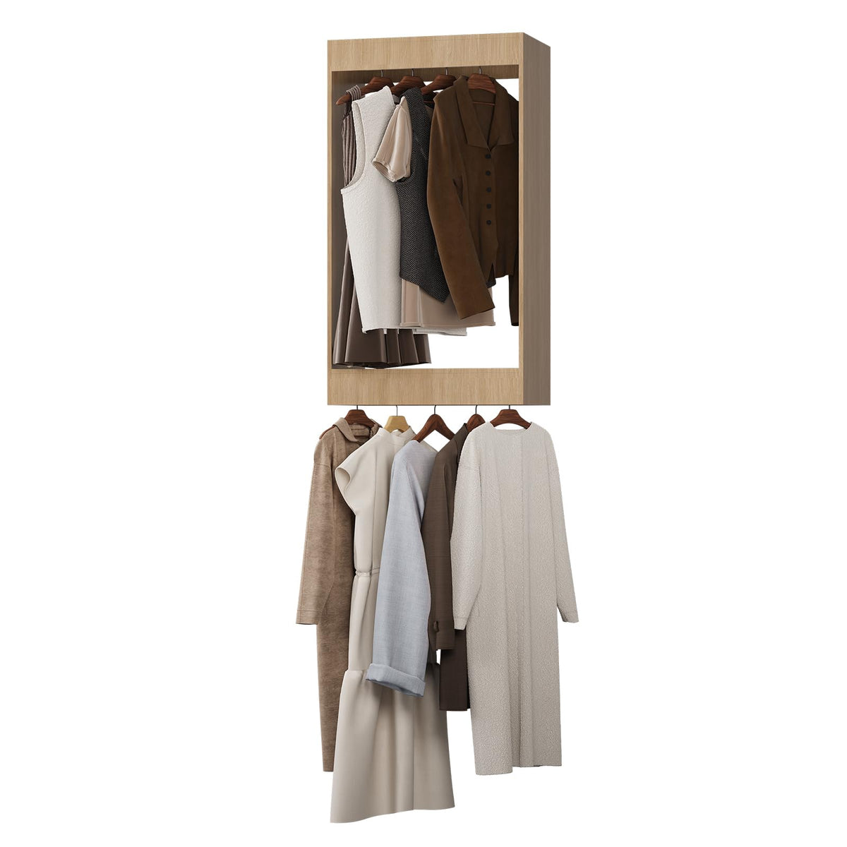 Modular Wood Closet Unit
