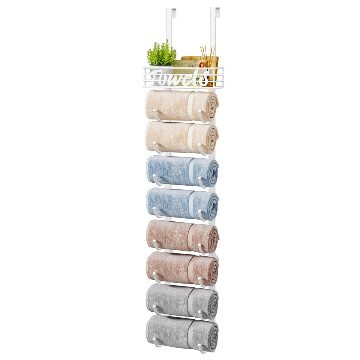 Over-Door Rolled Towel Rack