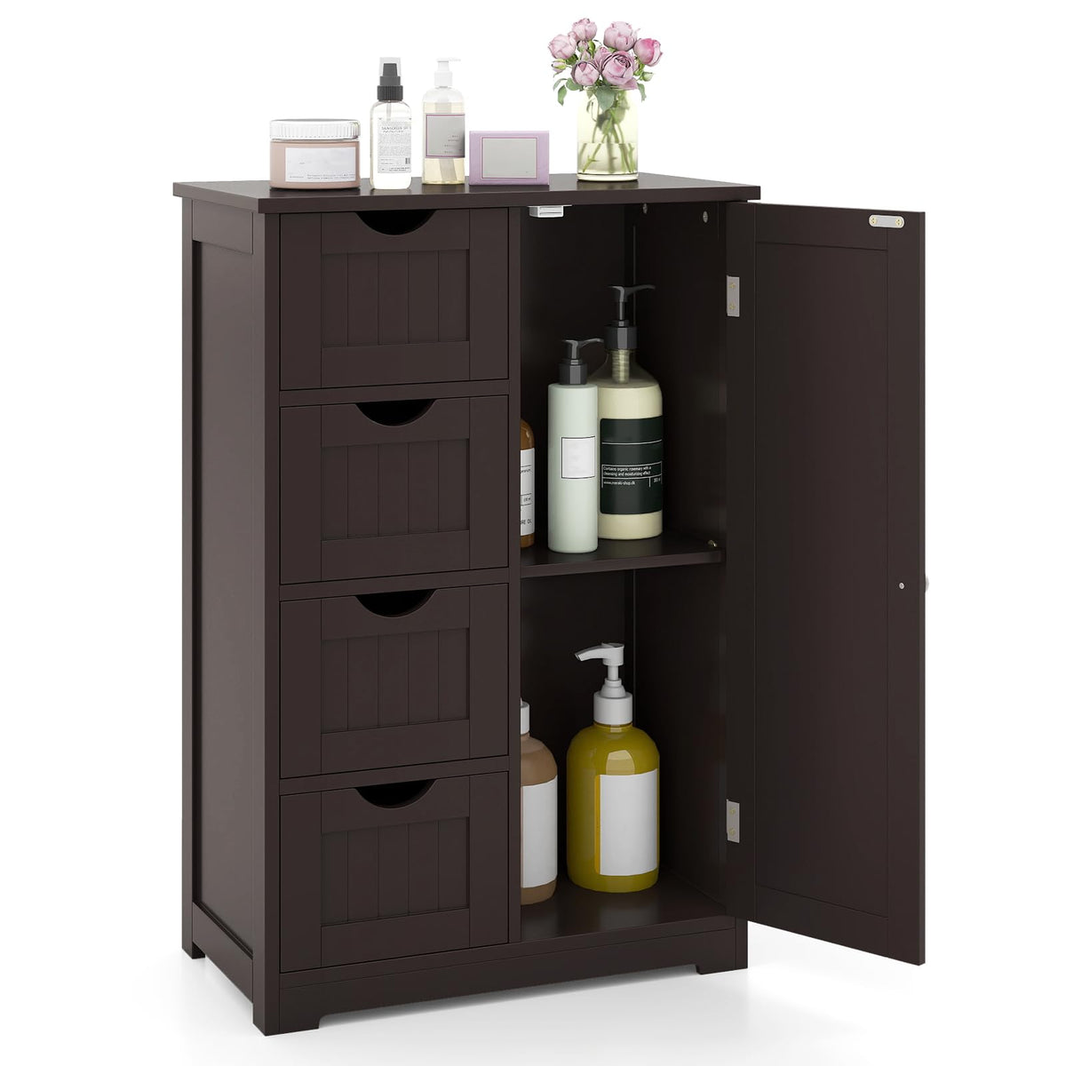 Bathroom Floor Storage Cabinet