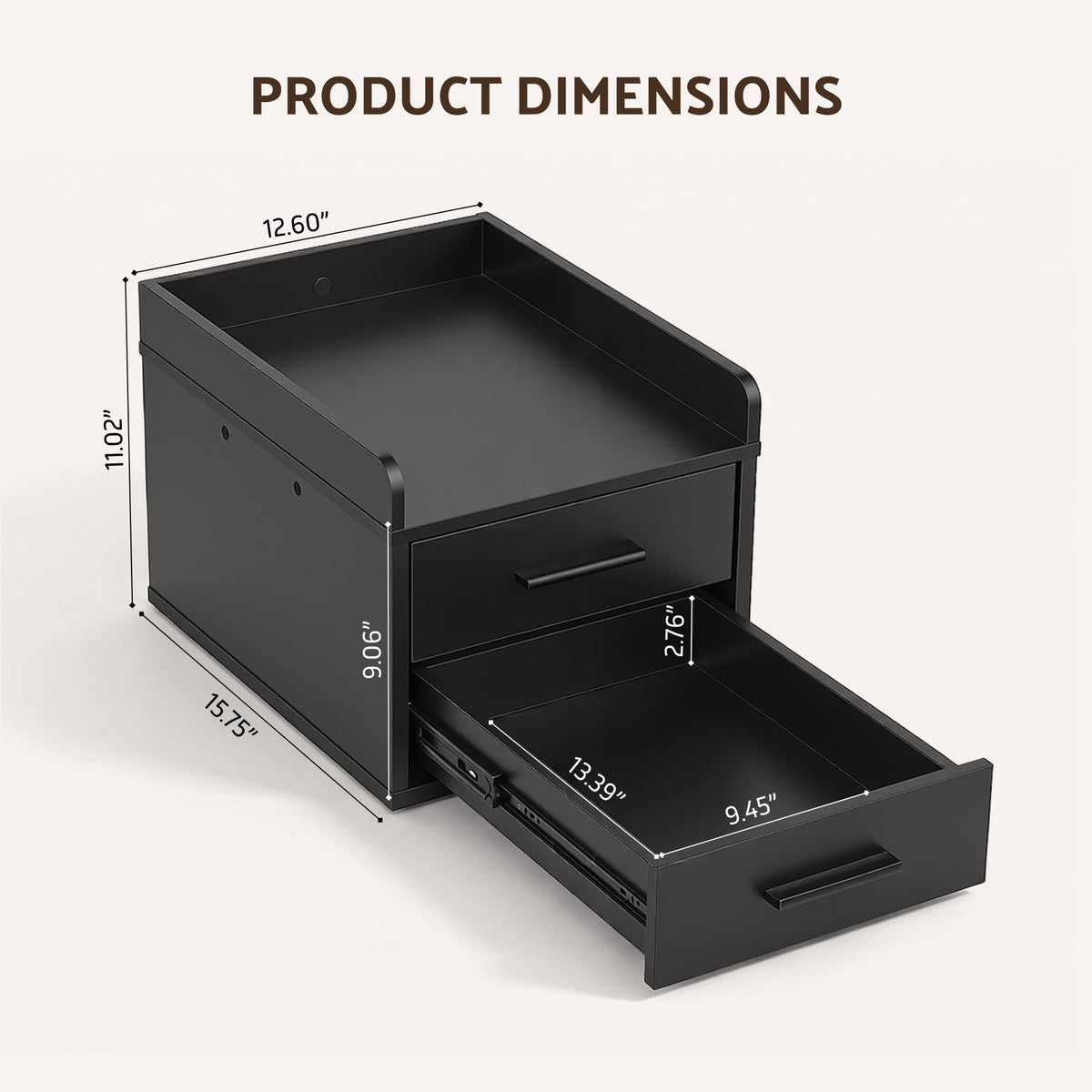 Clamp-On Standing Desk Drawer