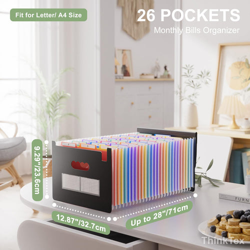26-Pocket Expanding File Folder