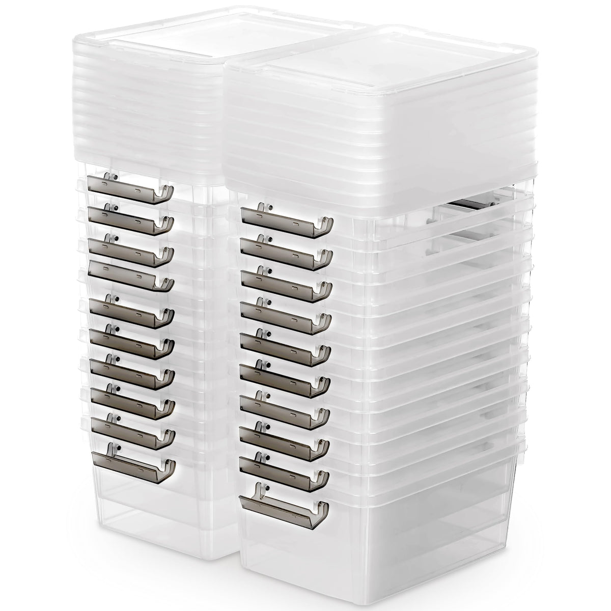 Stackable Small Storage Bins with Lids