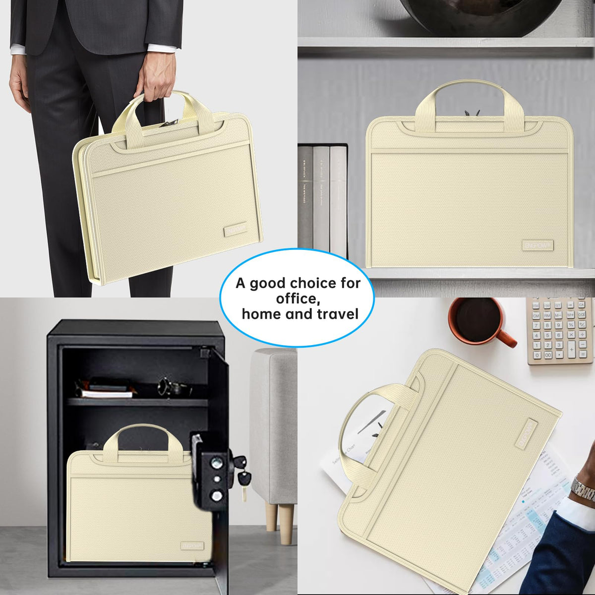 Fire-Resistant Accordion File Organizer