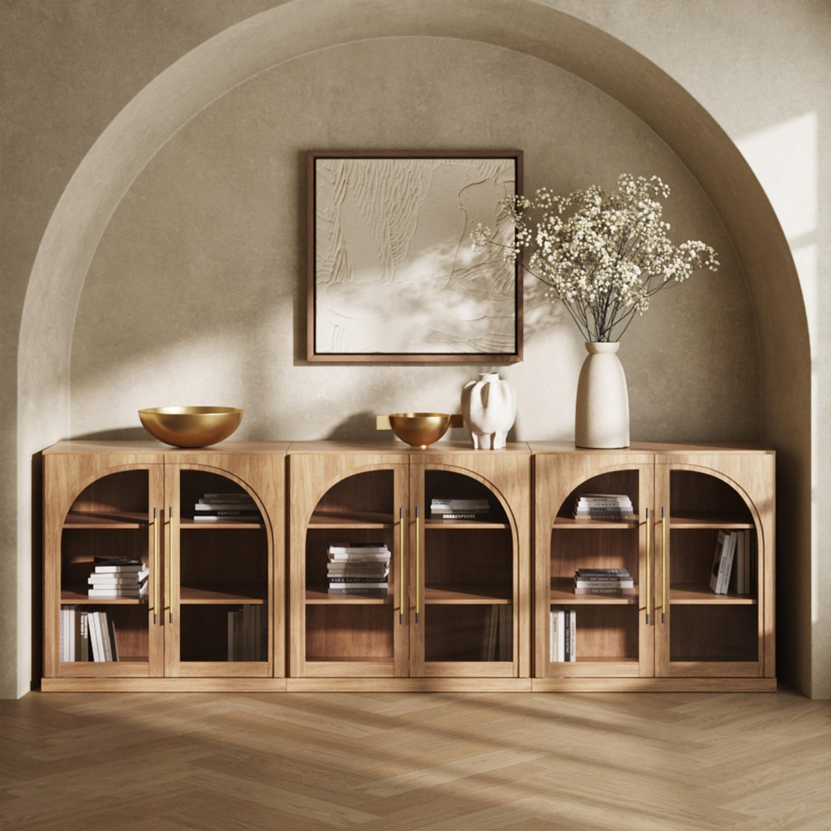 Dual-Zone Display Bookcase