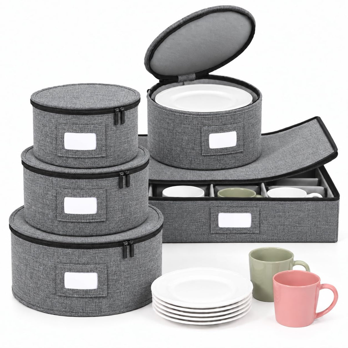 5-Piece Dinnerware Storage Set