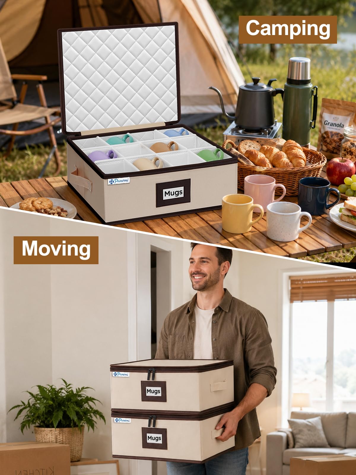 Padded Dinnerware Storage Set