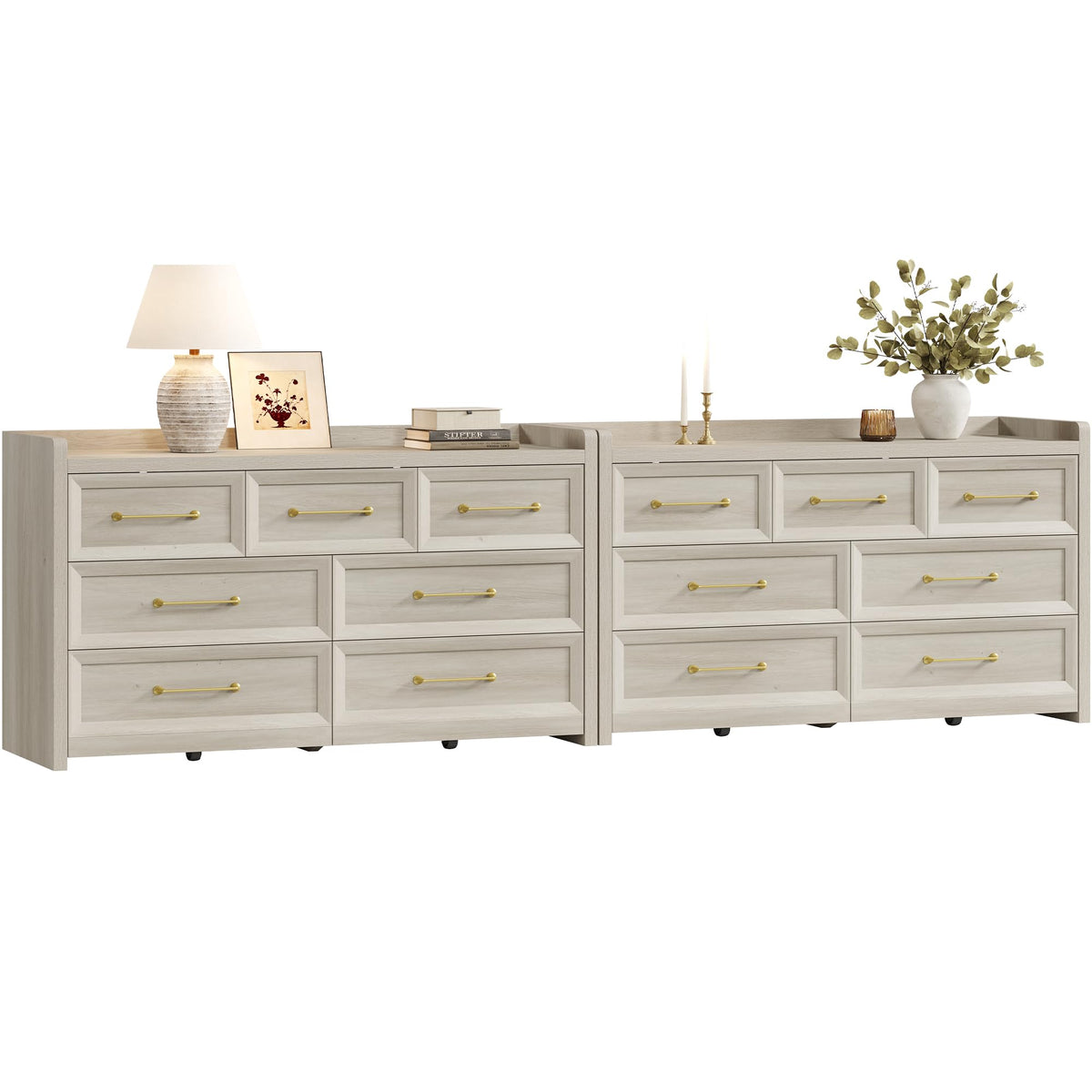 Wide 7-Drawer Bedroom Dresser
