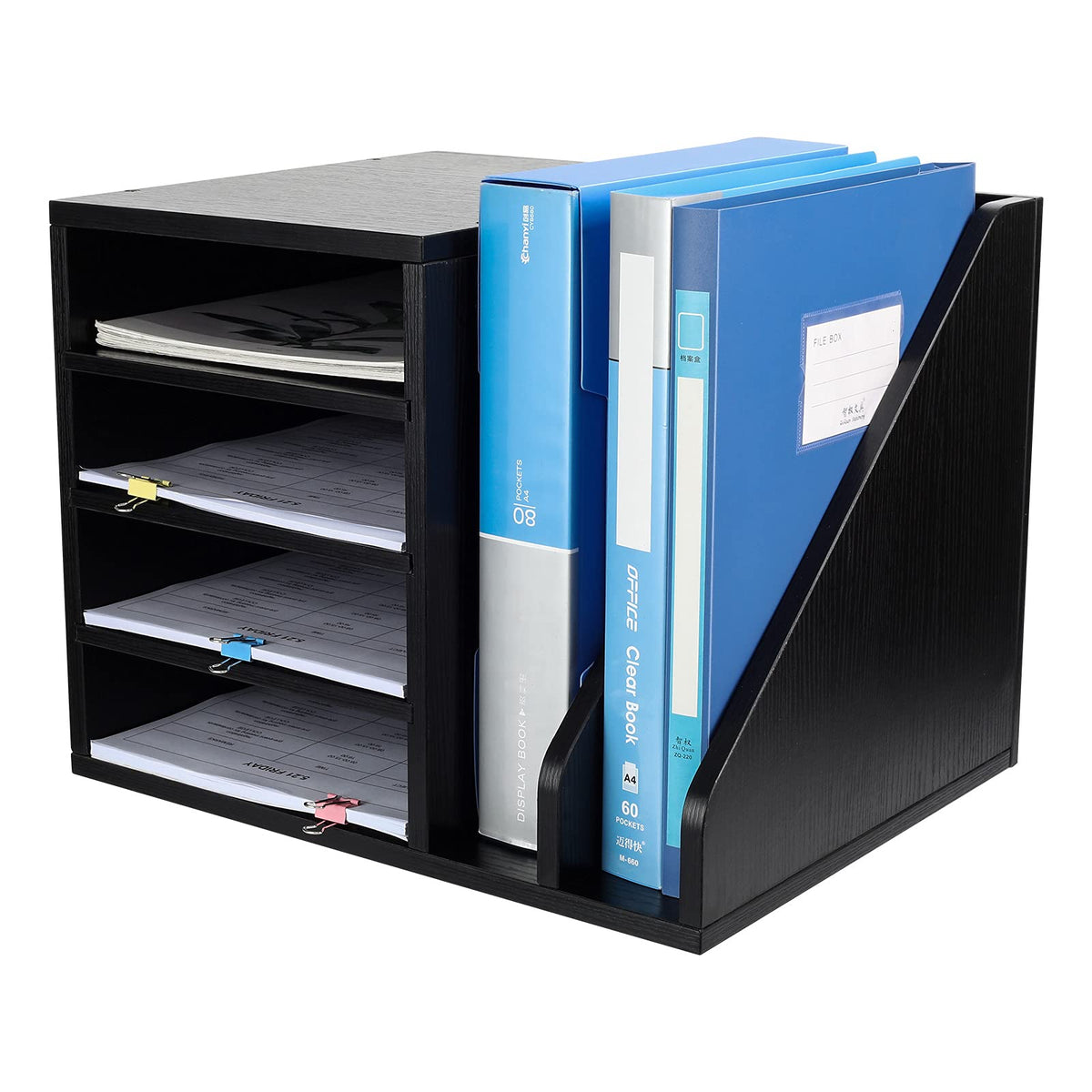6-Compartment Desktop File Sorter