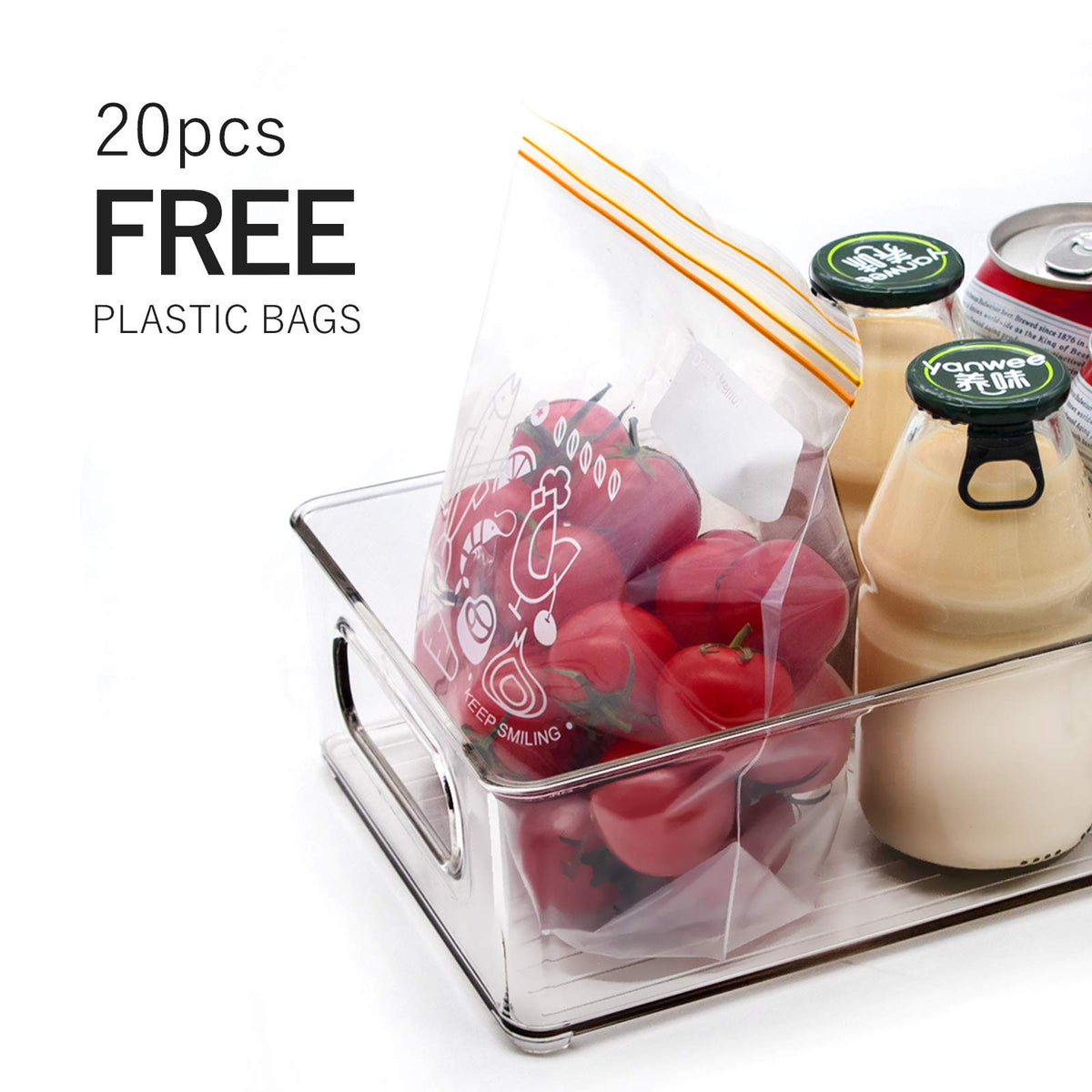 6-Pack Refrigerator Organizer Bins