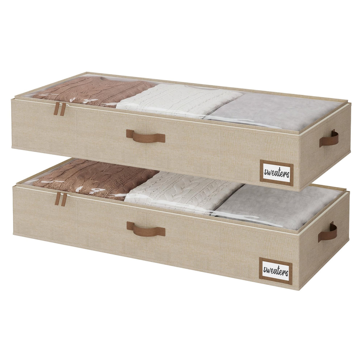 Foldable Fabric Underbed Storage Bins