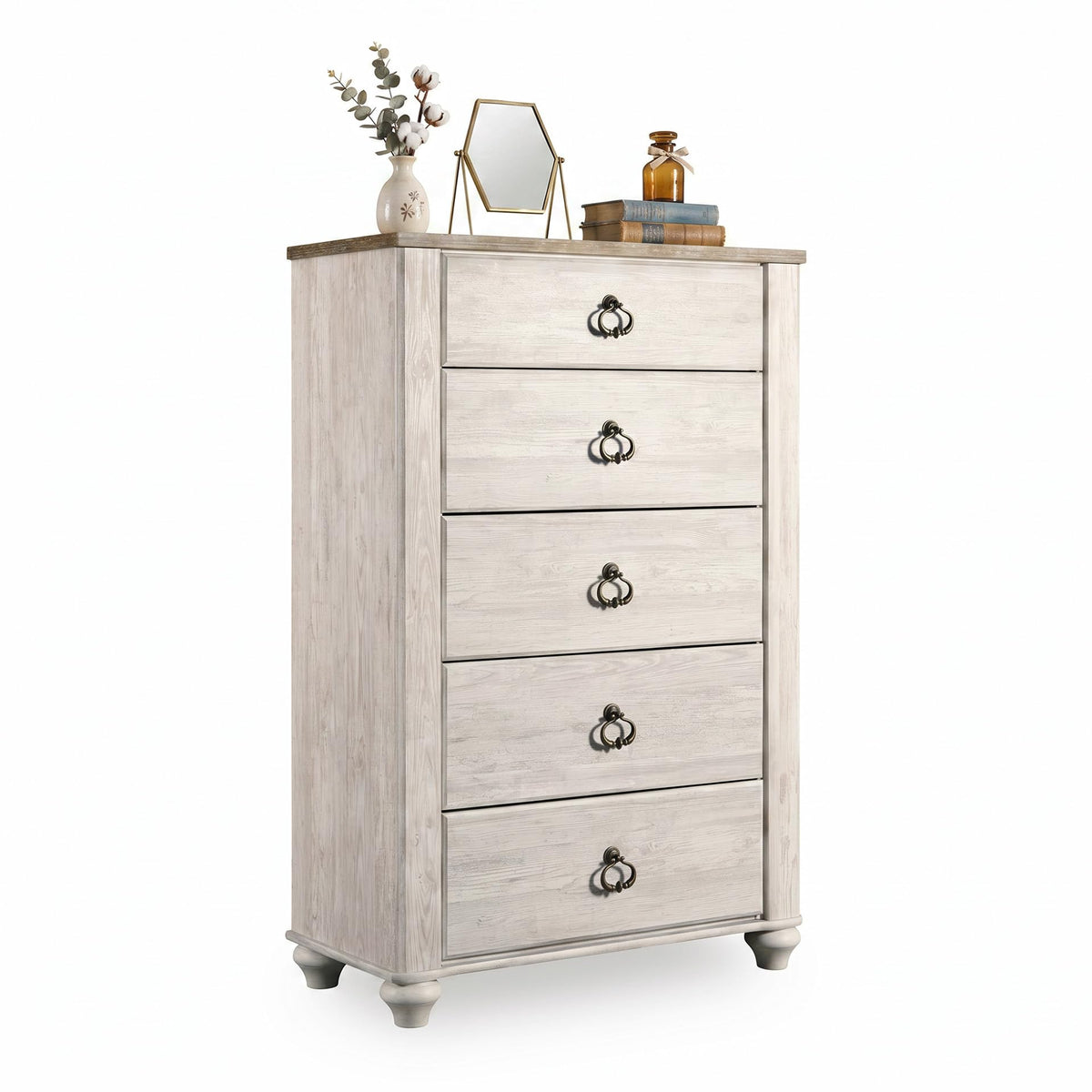 5-Drawer Wood Bedroom Chest