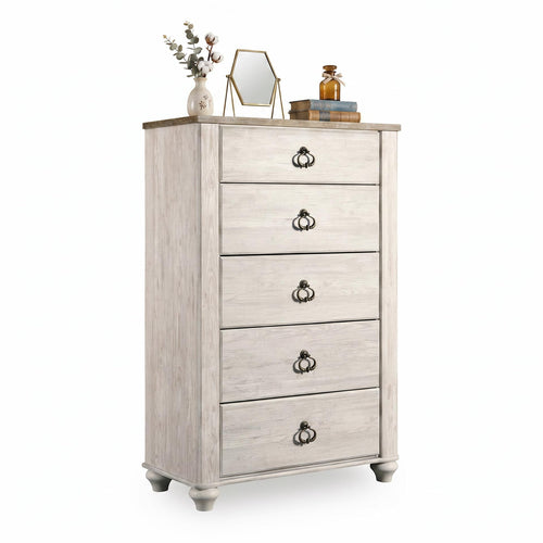 5-Drawer Wood Bedroom Chest