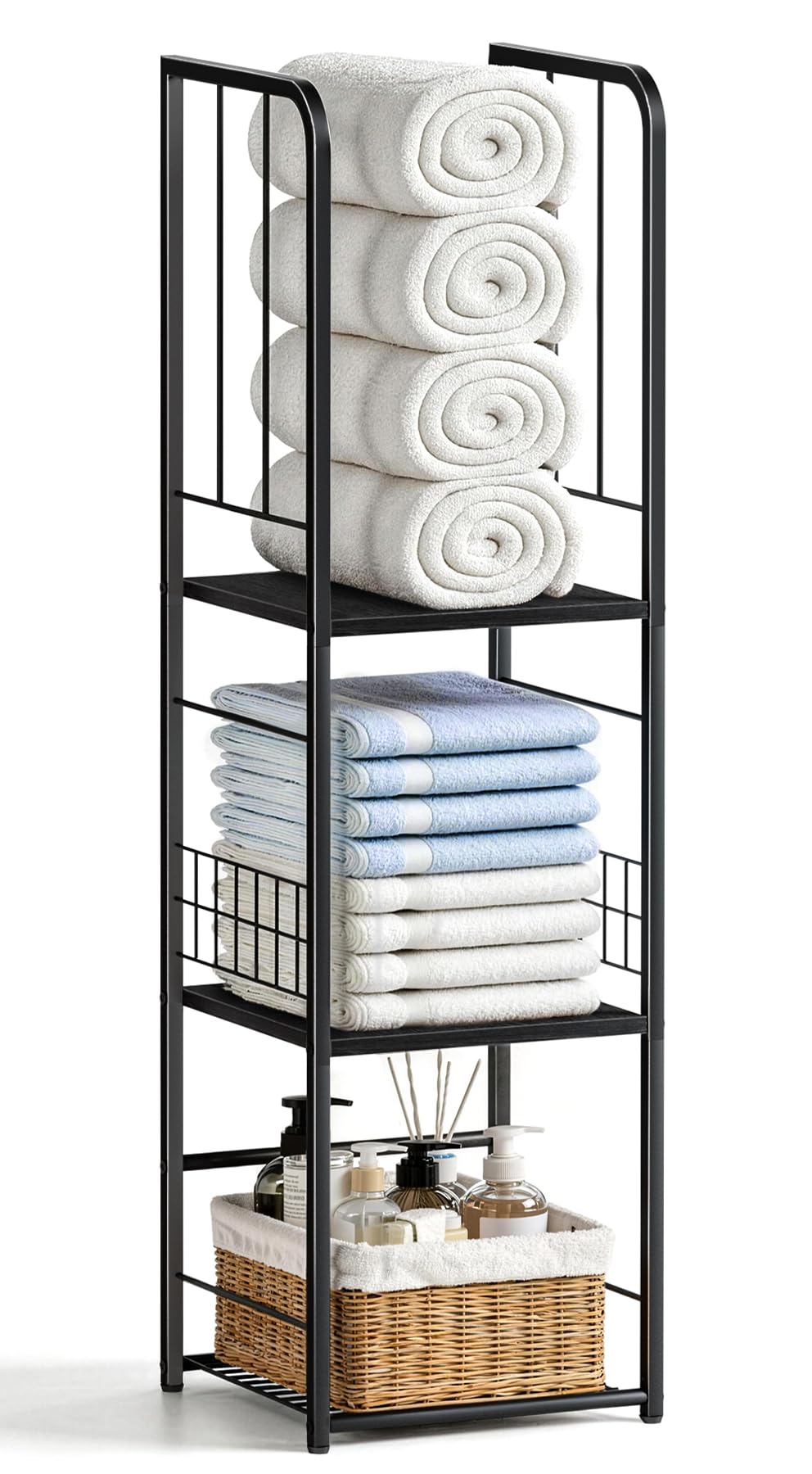 Freestanding Metal Towel Rack