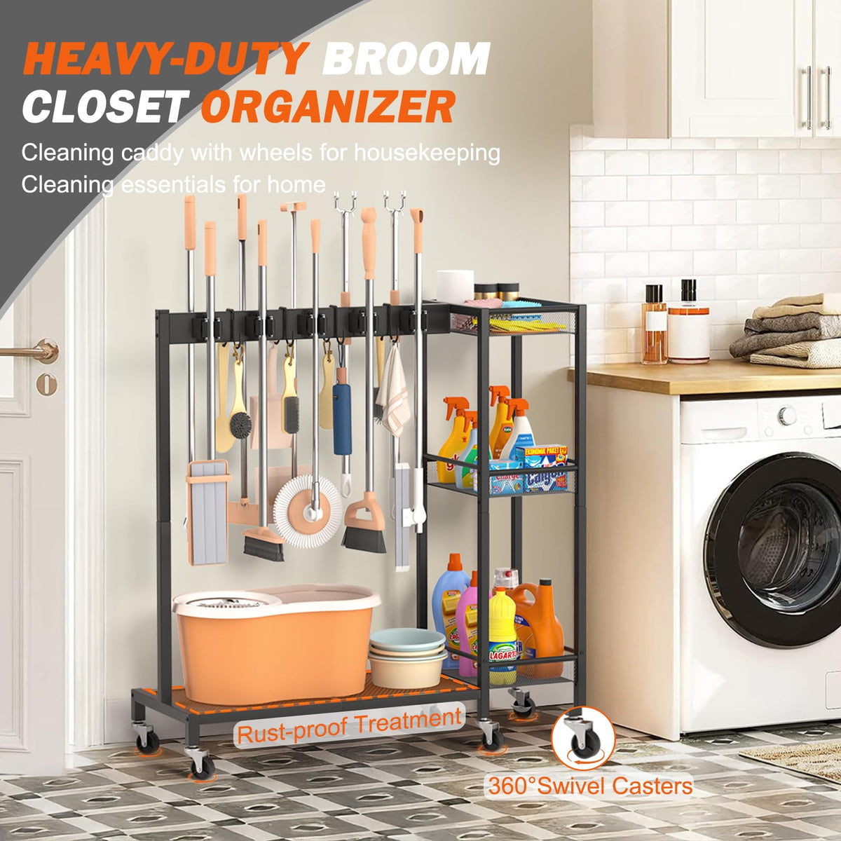 Mobile Cleaning Tool Organizer