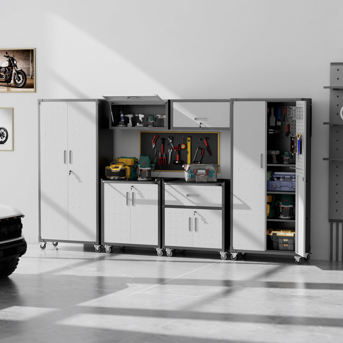 Modular Garage Storage Cabinet System